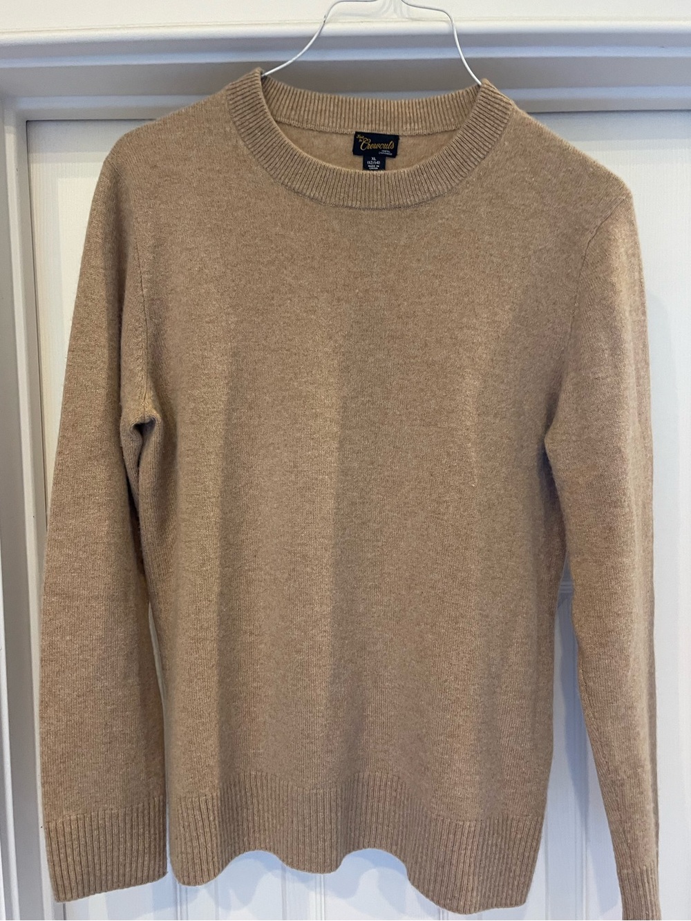 Camel Crewneck Cashmere Sweater - Kids 12/14